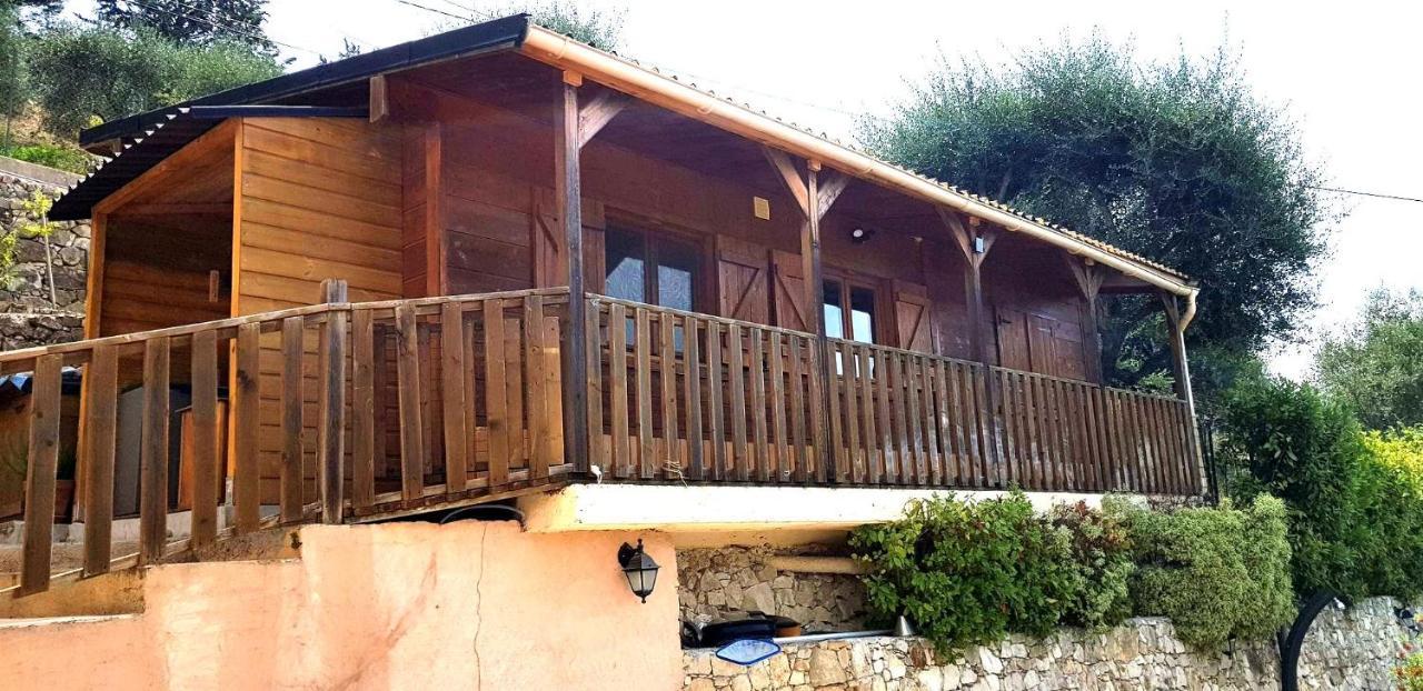 Le Chalet De La Pierreraie Cote D'Azur Piscine Terrasse Et Vue Mer Drap Eksteriør billede