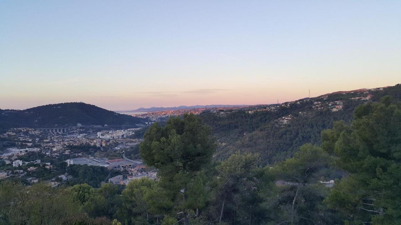 Le Chalet De La Pierreraie Cote D'Azur Piscine Terrasse Et Vue Mer Drap Eksteriør billede