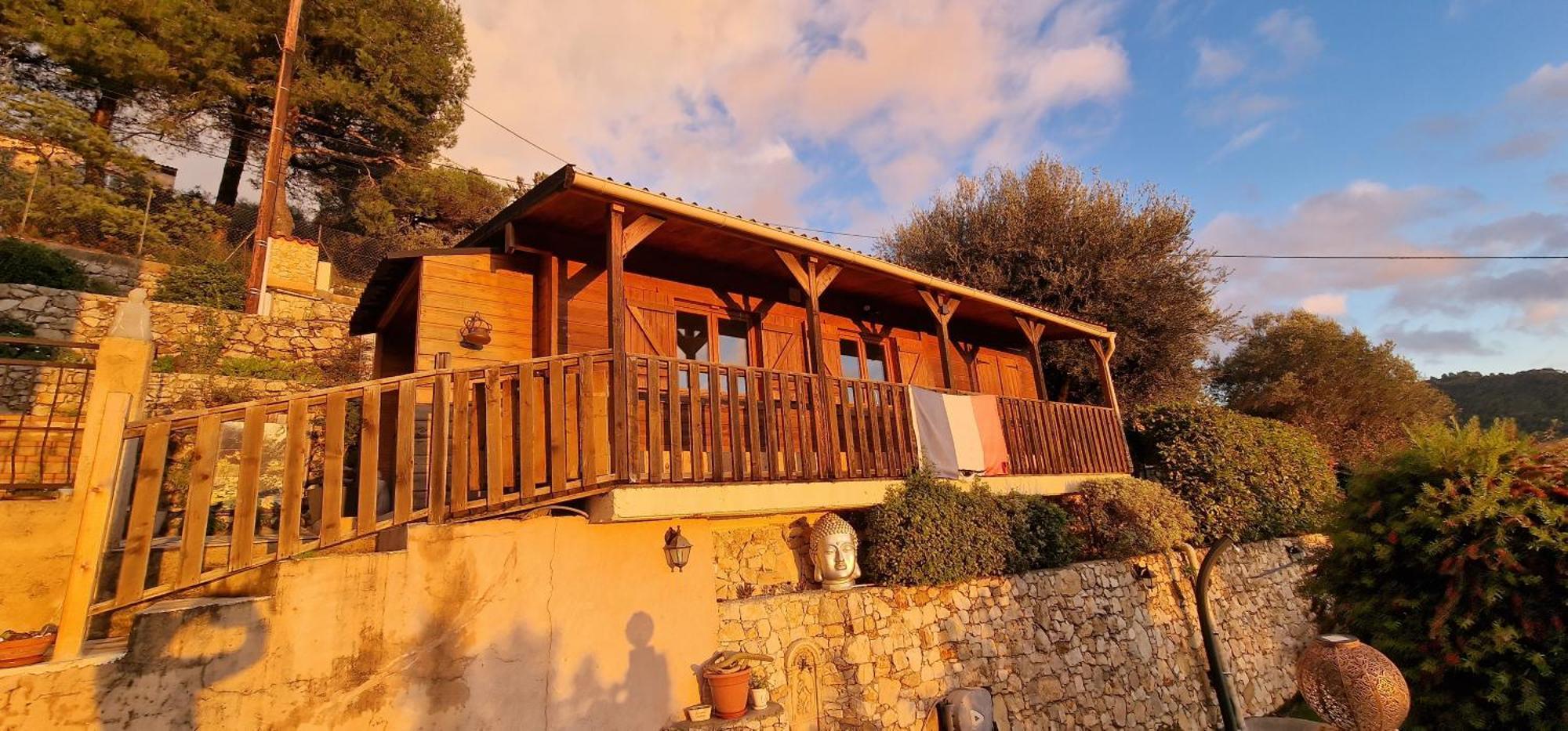 Le Chalet De La Pierreraie Cote D'Azur Piscine Terrasse Et Vue Mer Drap Eksteriør billede